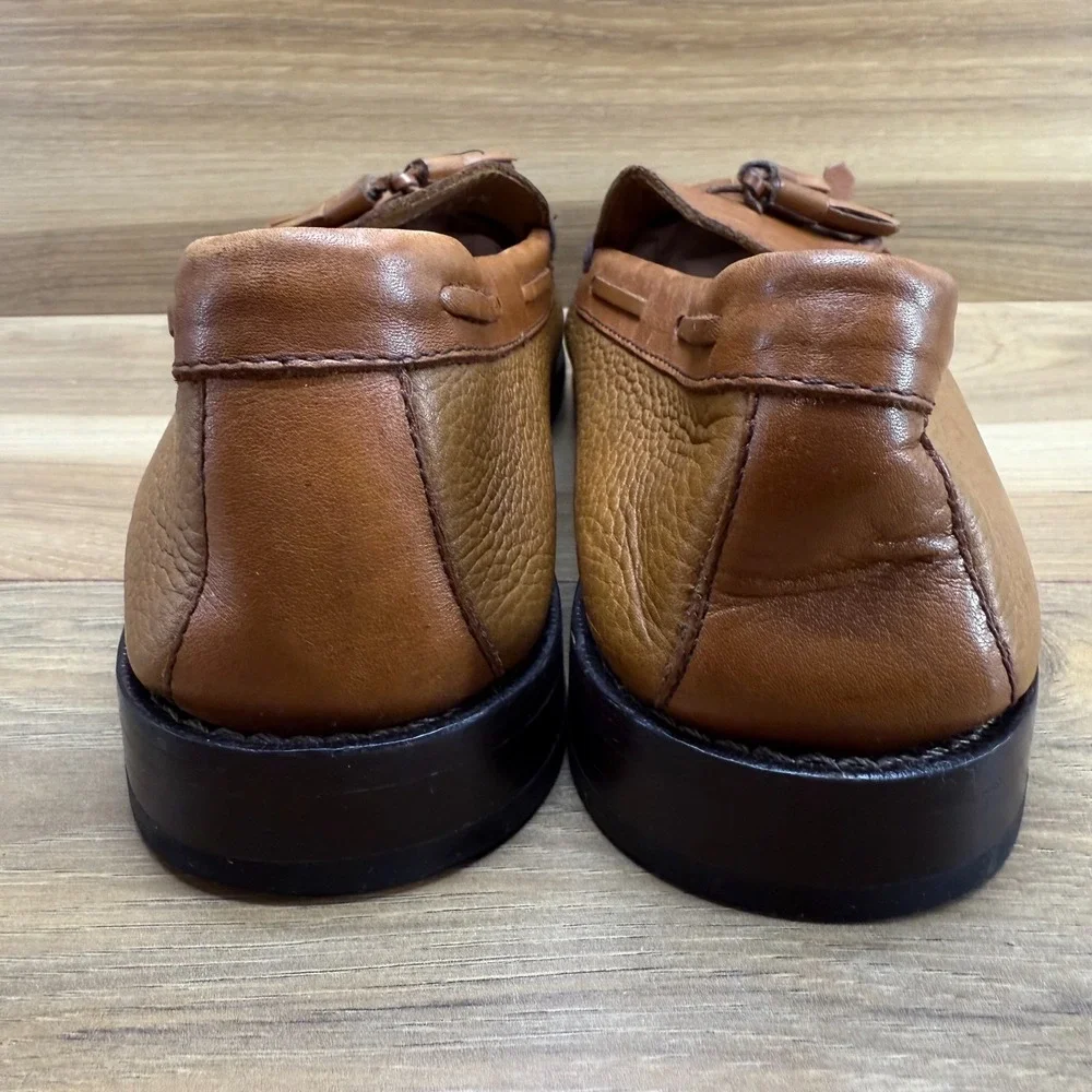 Weejuns‎ GH Bass Stratton Loafers Mens 10 M Cognac Tan Kiltie Tassel